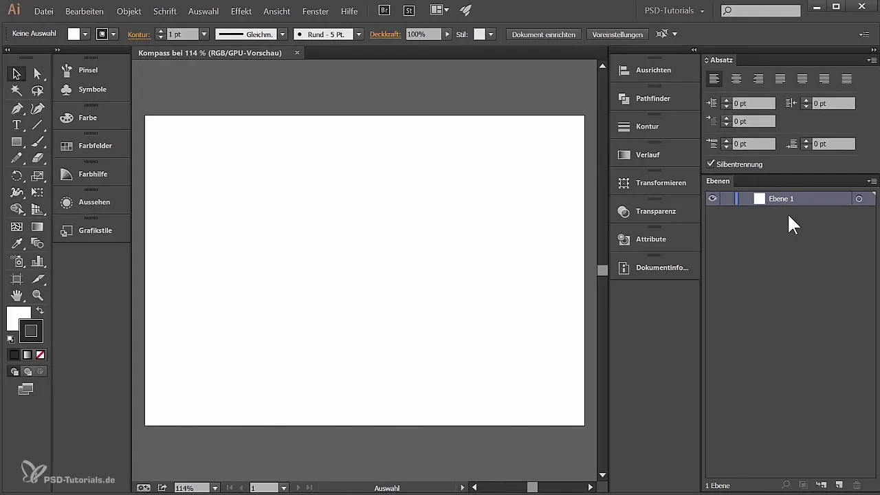 Kompaso kūrimas Adobe Illustrator - žingsnis po žingsnio instrukcija