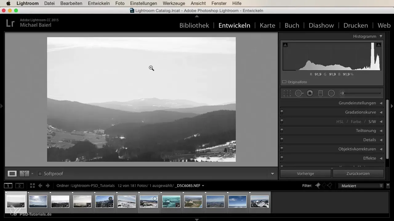 Sincronización de ajustes de desarrollo en Lightroom