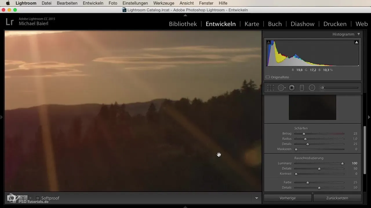 Efektívne zníženie šumu v Lightroom