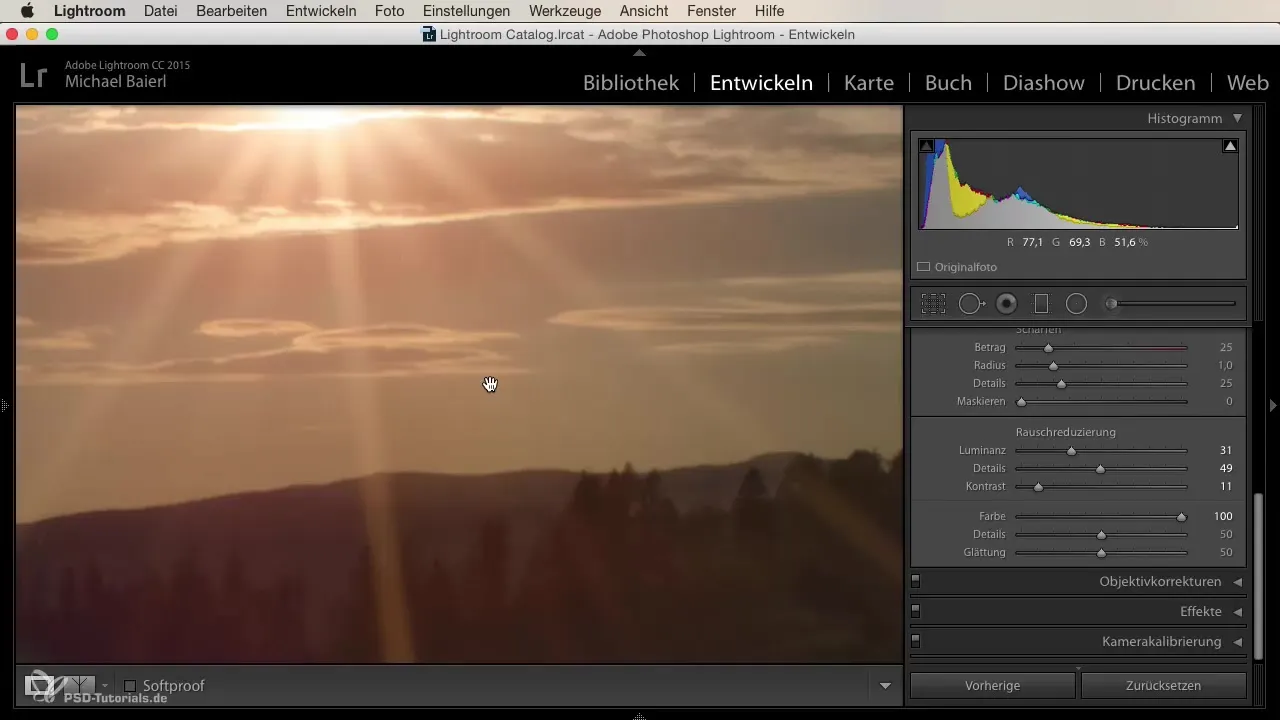 Efektívne znížiť šum v Lightroom
