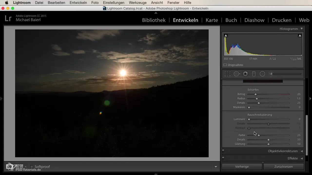 Efektívne zníženie šumu v Lightroom