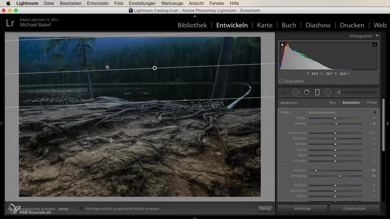 Evoluția liniară în Lightroom pentru editarea creativă a imaginilor