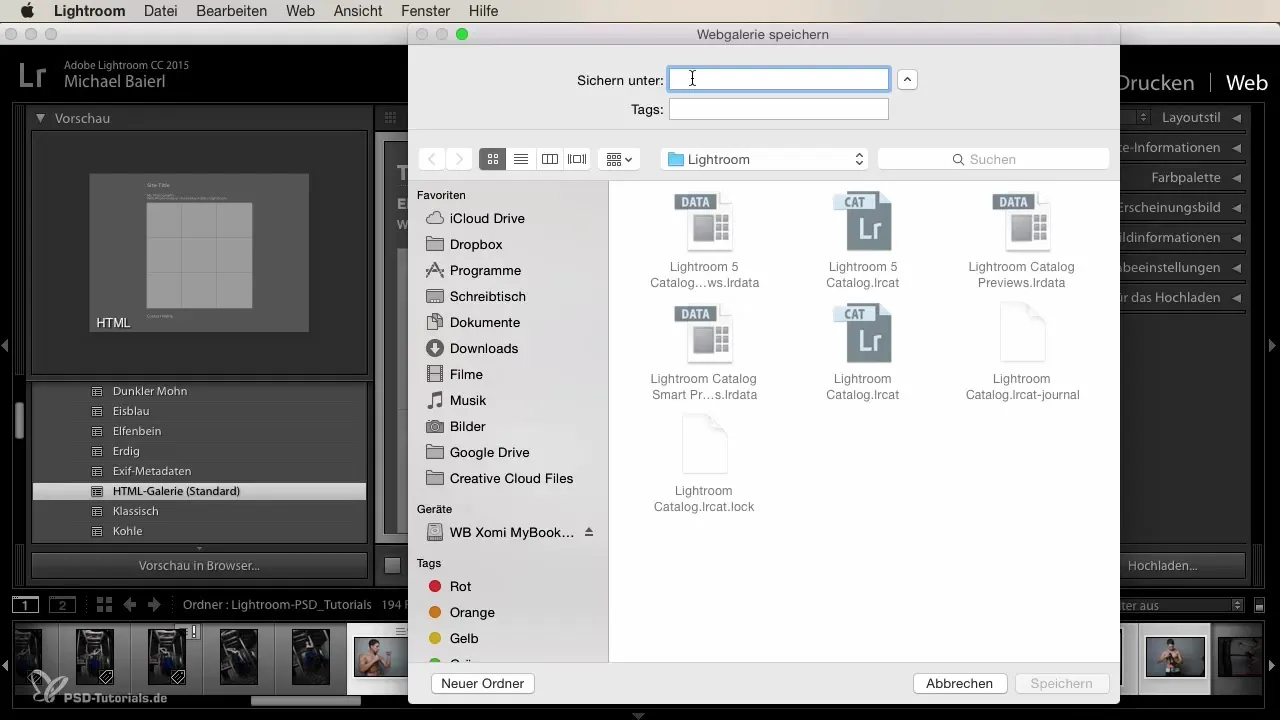 Exportar la galería de Lightroom es fácil