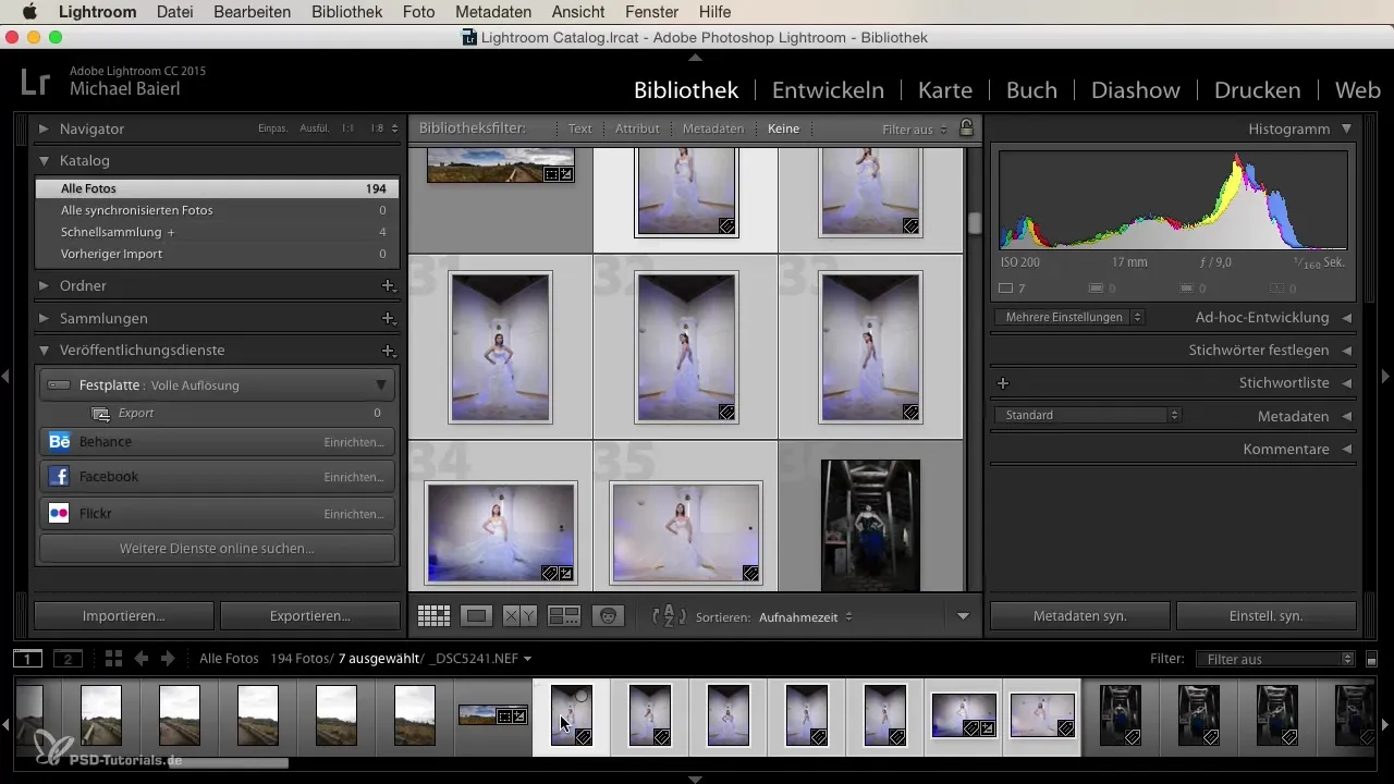 Exportar imágenes automáticamente en Lightroom