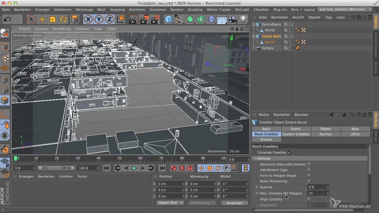 Greebles в Cinema 4D оптимізувати та моделювати