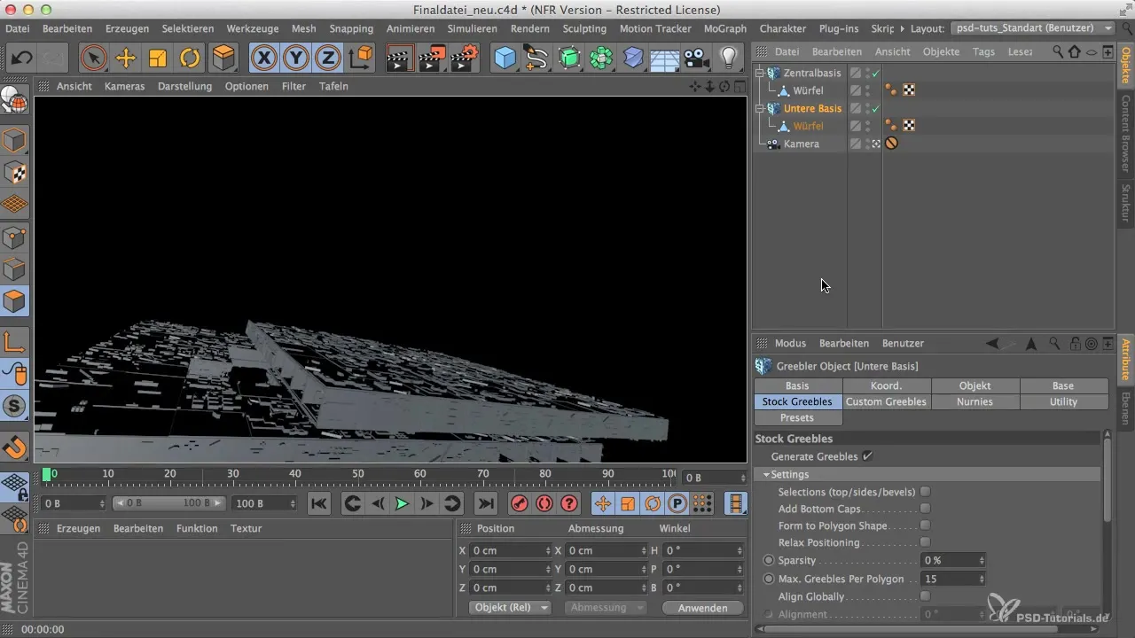 Greebles в Cinema 4D оптимізувати та моделювати