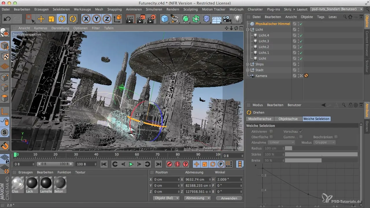 Оптимально використовувати фізичне небо в Cinema 4D