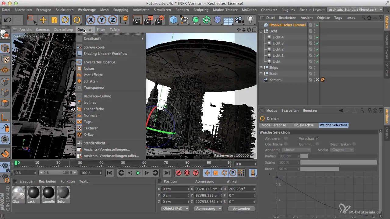 Оптимально використовувати фізичне небо в Cinema 4D