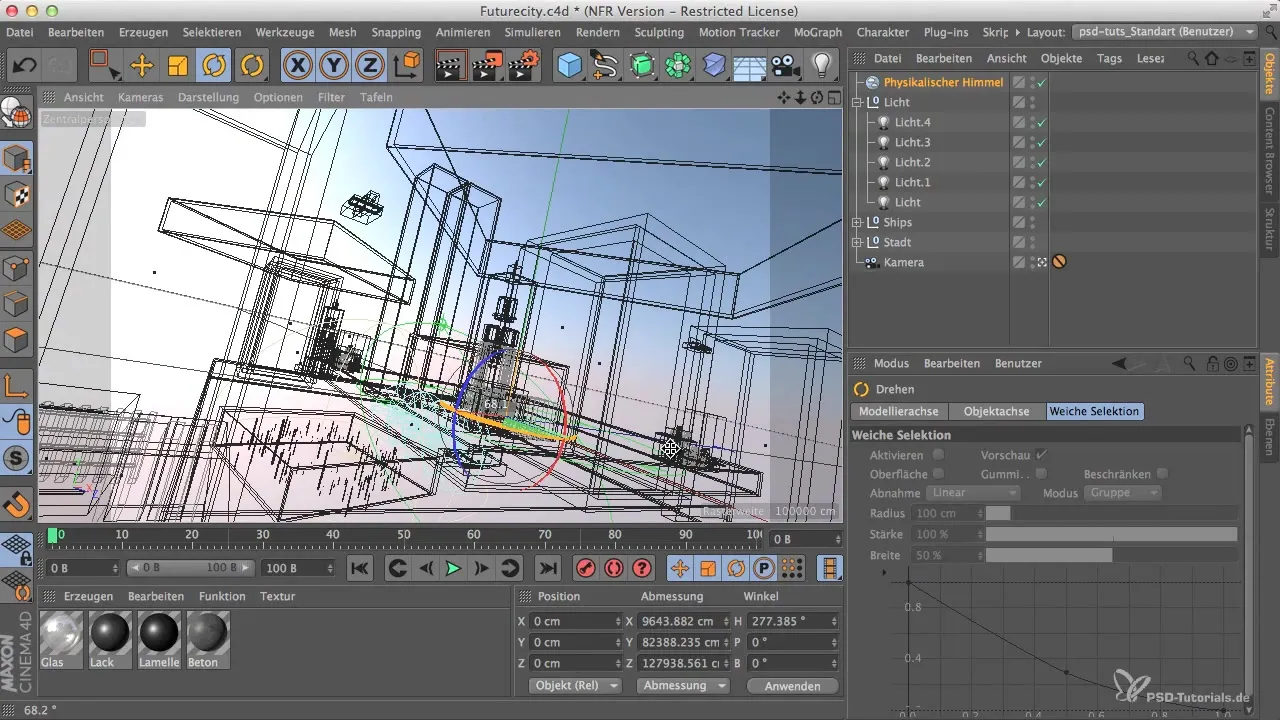 Фізичне небо в Cinema 4D оптимально використовувати