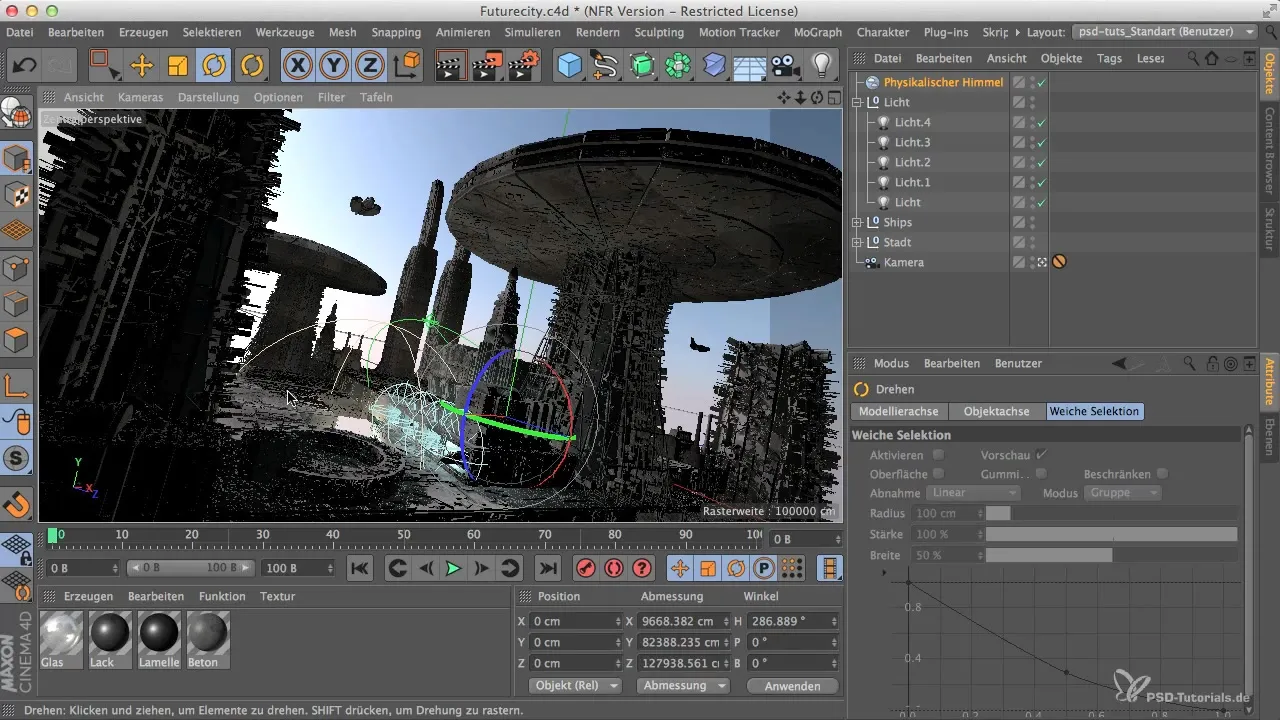 Оптимально використовувати фізичне небо в Cinema 4D