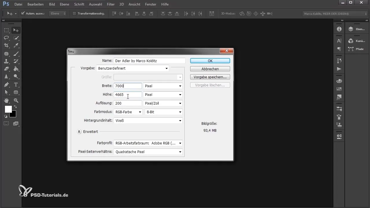 Photoshop-Composing: Crear fondo y lienzo