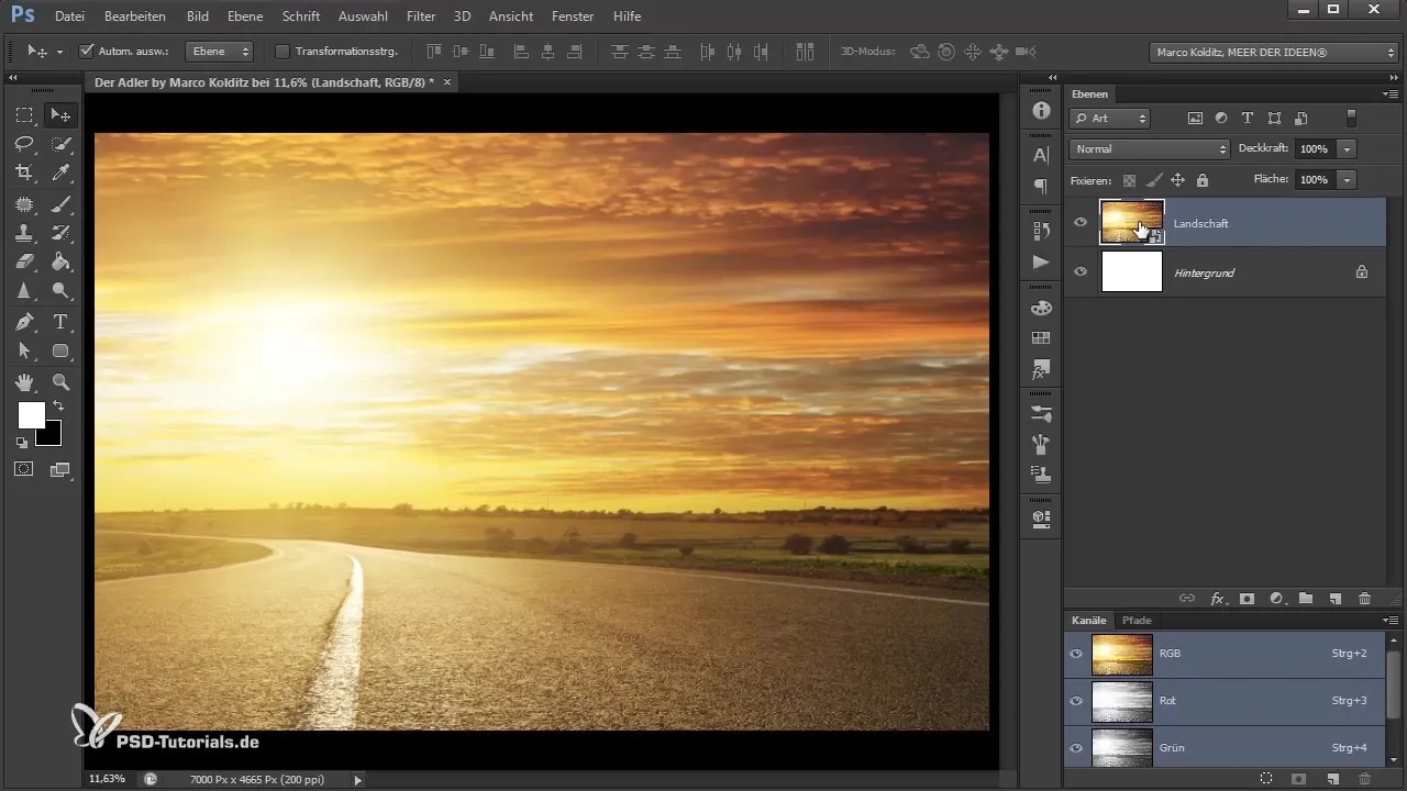 Photoshop-Composing: crear fondo y lienzo