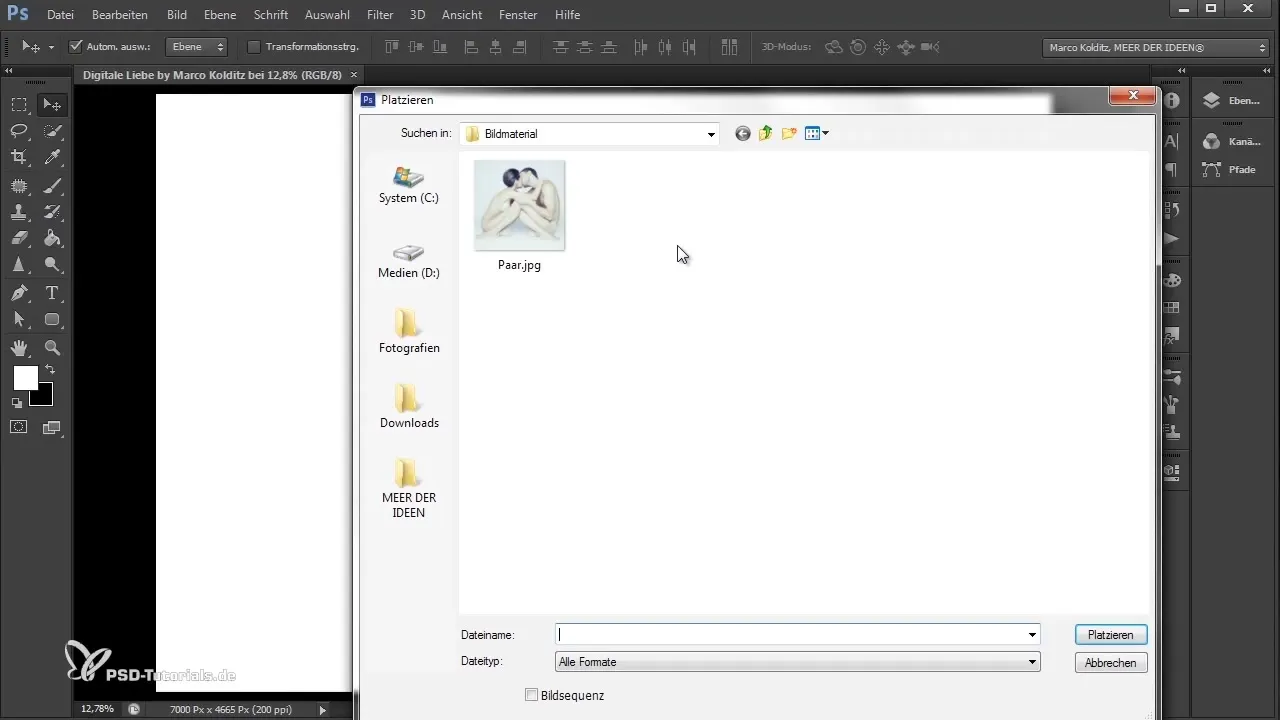 Vrijstellen en schaduwbouw in Photoshop: Digitale liefde