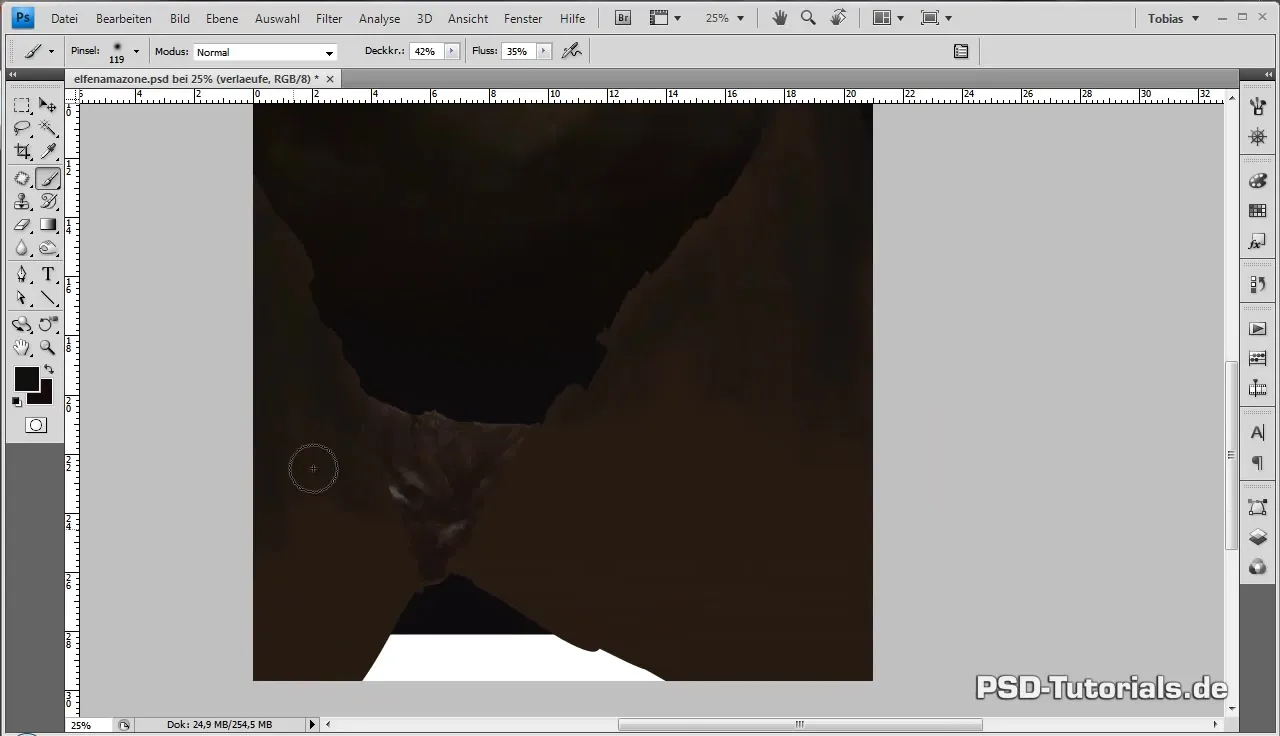 Técnicas de pintura digital para crear montañas