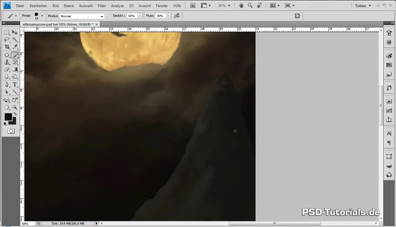 Técnicas de pintura digital para diseñar montañas
