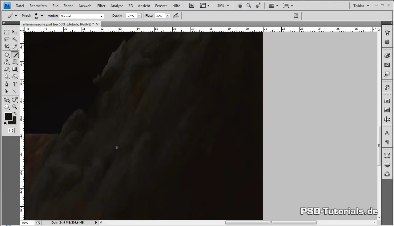 Técnicas de pintura digitales para diseñar montañas