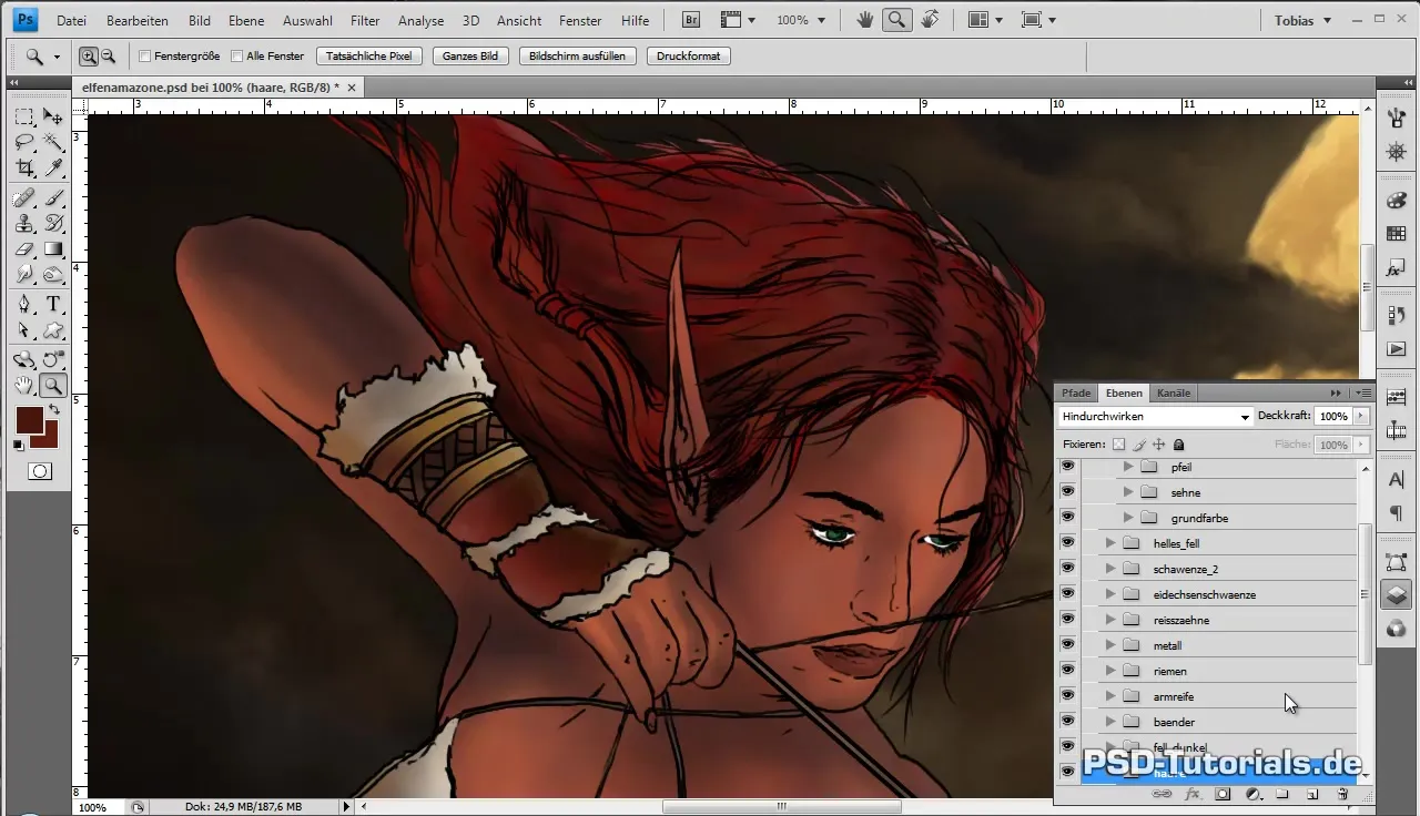 Digital Painting: Mendesain rambut Elfenamazonen secara efisien
