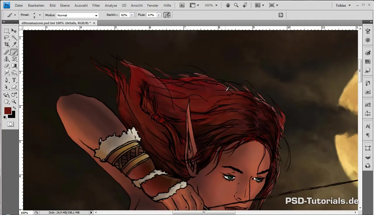 Digital Painting: Mendesain rambut Elfenamazonen dengan efisien