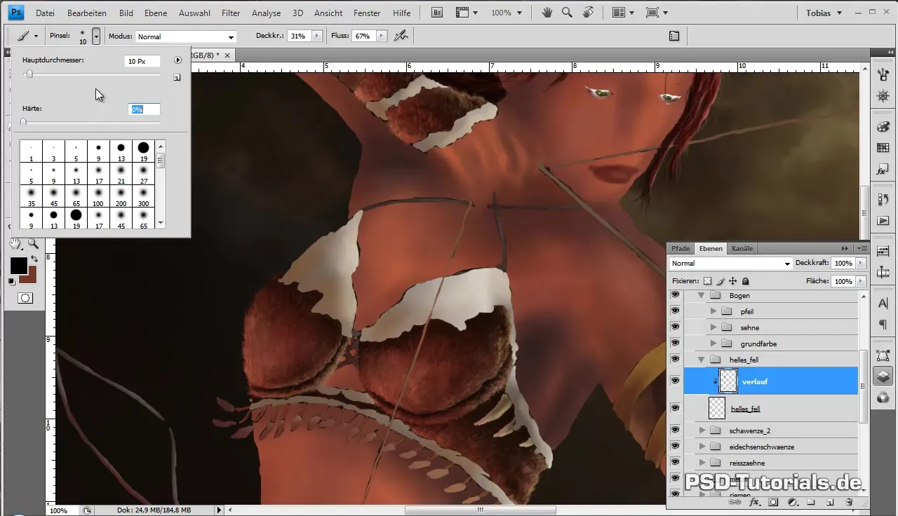 Digital painting tutorial - design leather straps professionally