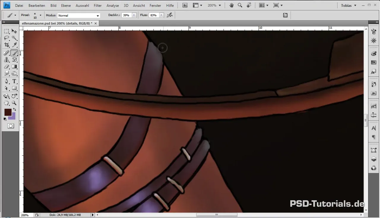 Digital Painting Tutorial - Design Leather Straps Professionally