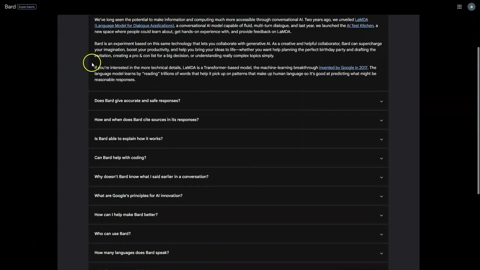 Google Bard: Interfacet, forskellen fra ChatGPT og tyske svar