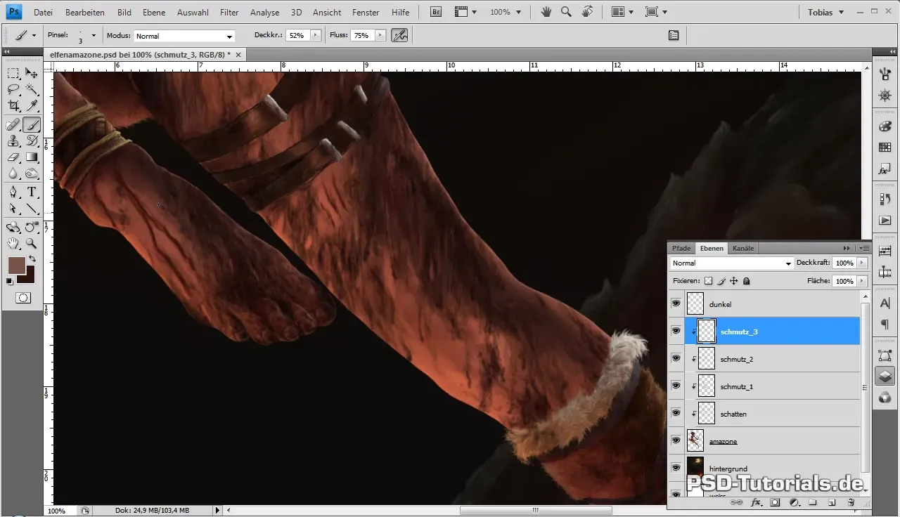 Finalisierung der Elfenamazone im Digital Painting