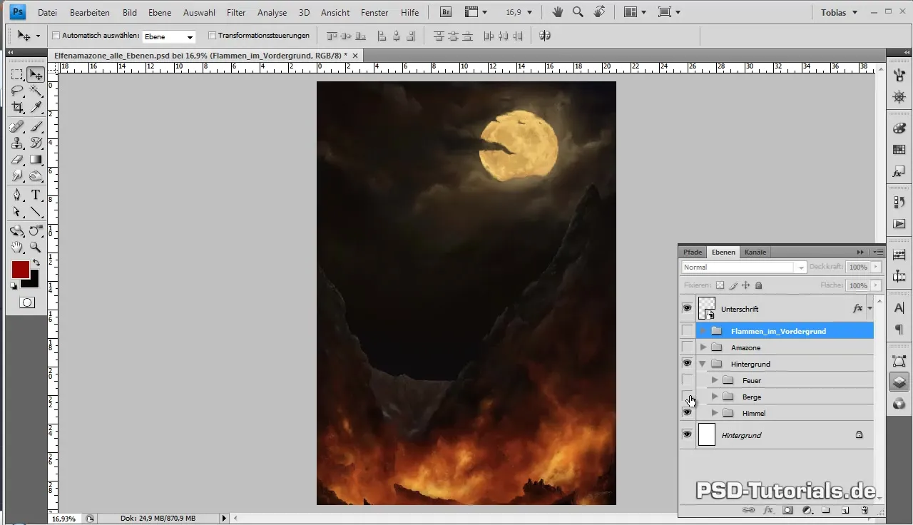 Finalisierung der Elfenamazone im Digital Painting