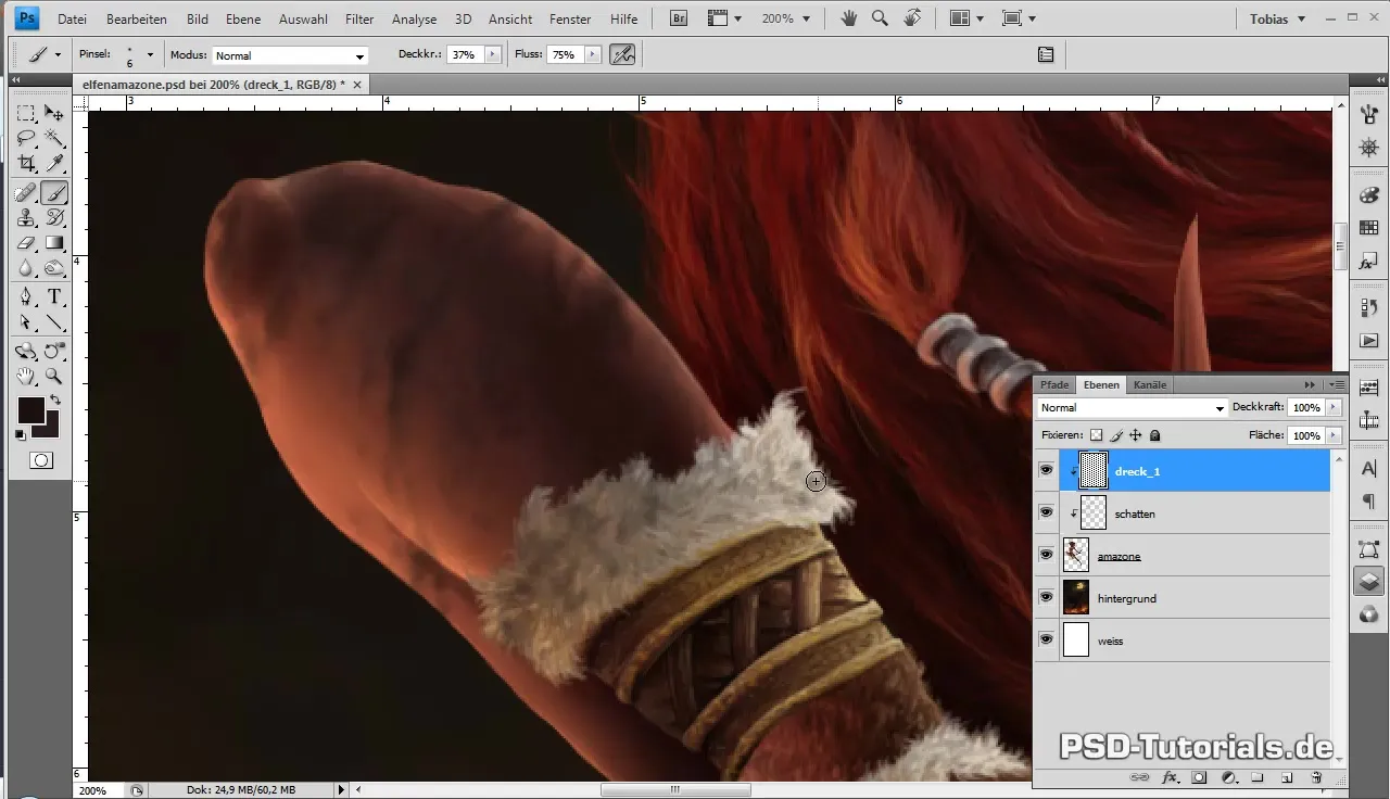 Finalisierung der Elfenamazone im Digital Painting