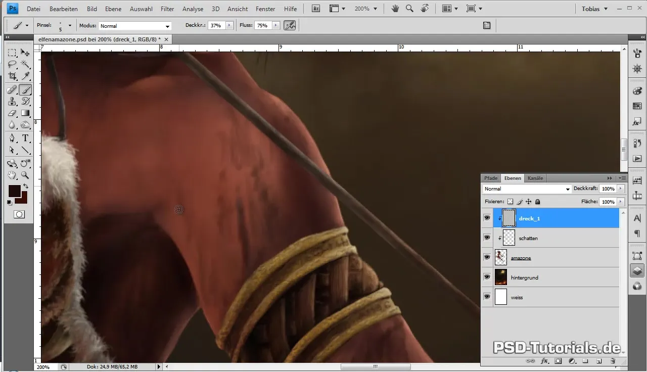 Finalisierung der Elfenamazone im Digital Painting
