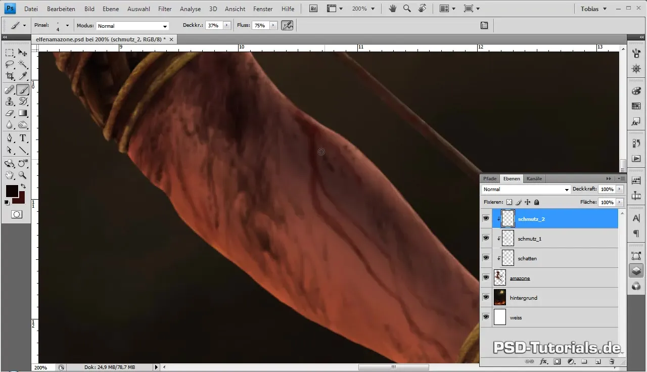 Finalisierung der Elfenamazone im Digital Painting