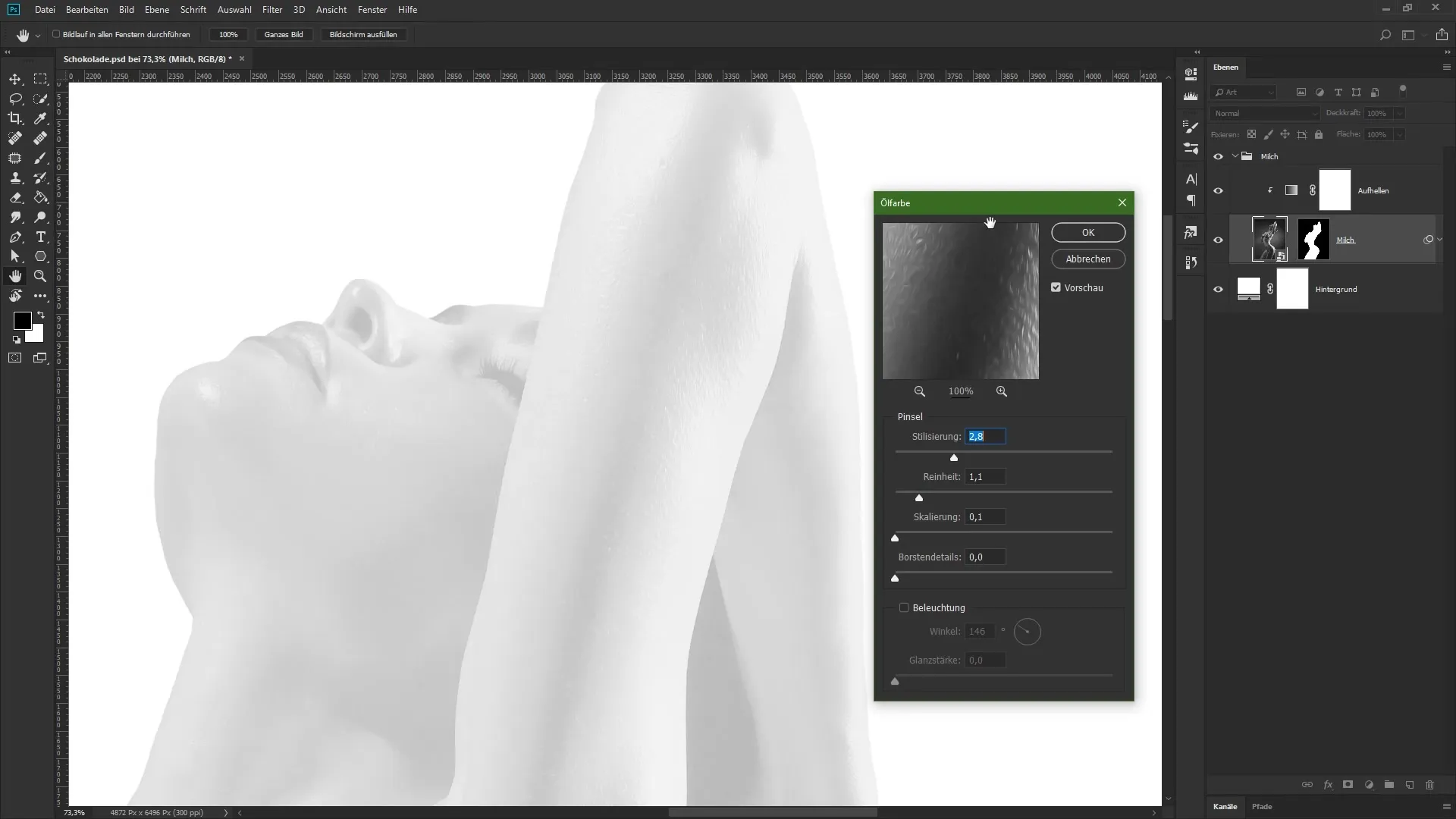 Aspetto lattiginoso per il tuo compositing in Photoshop
