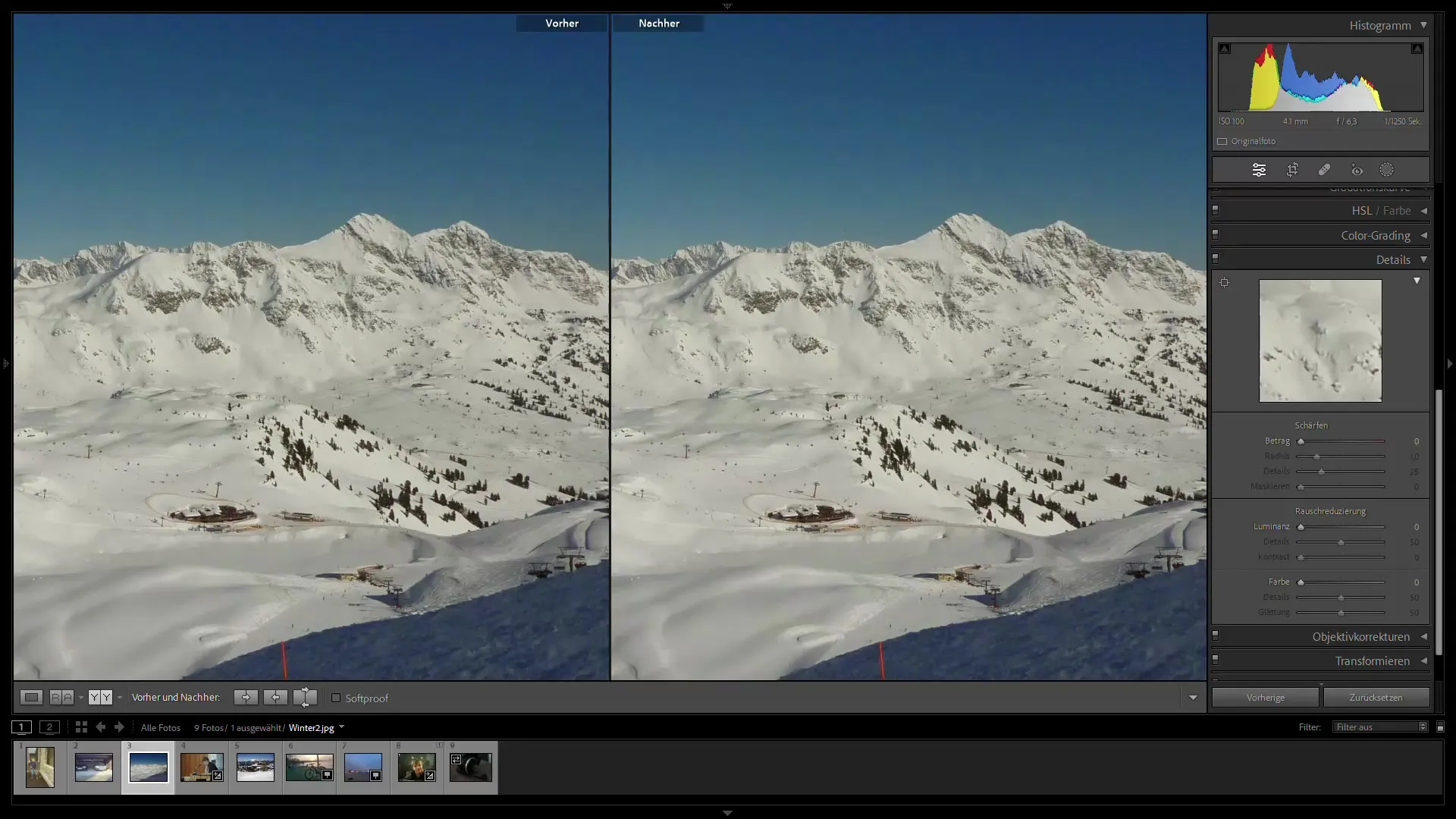 Reducerea eficientă a zgomotului cu Adobe Lightroom