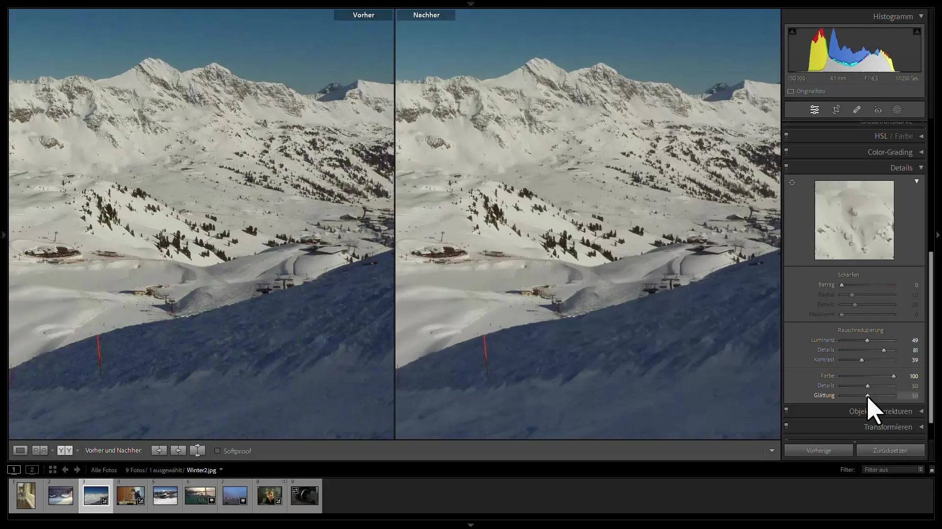 Reducerea efectivă a zgomotului cu Adobe Lightroom