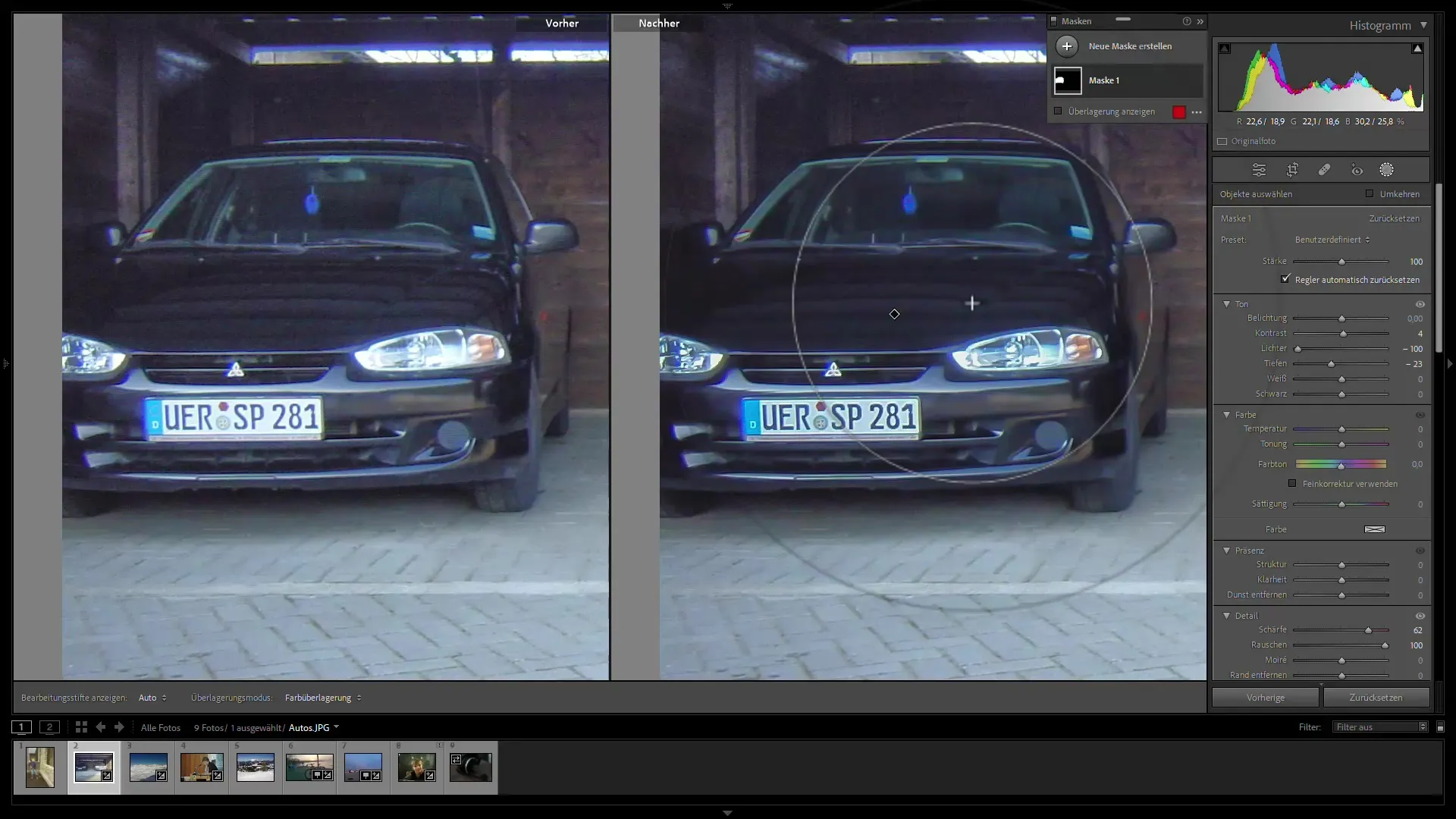 Reducerea eficientă a zgomotului cu Adobe Lightroom