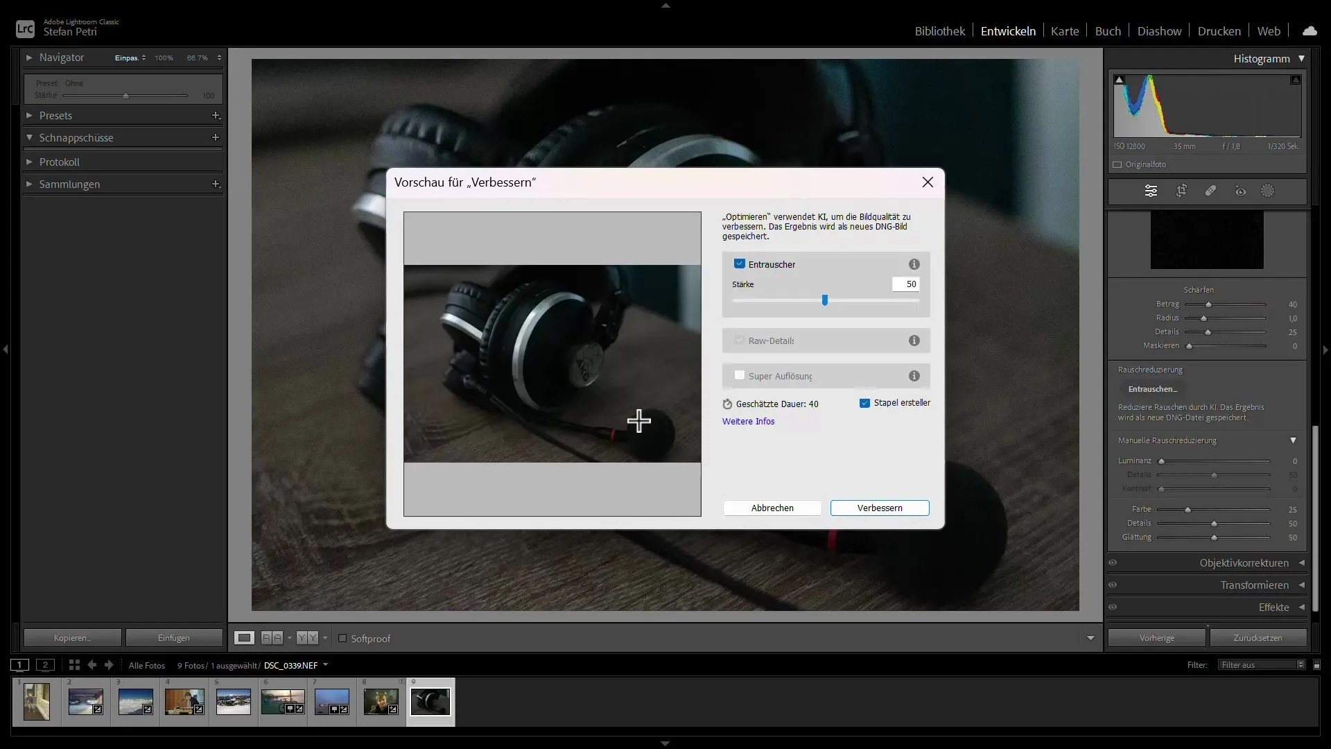 Reducerea eficientă a zgomotului cu Adobe Lightroom