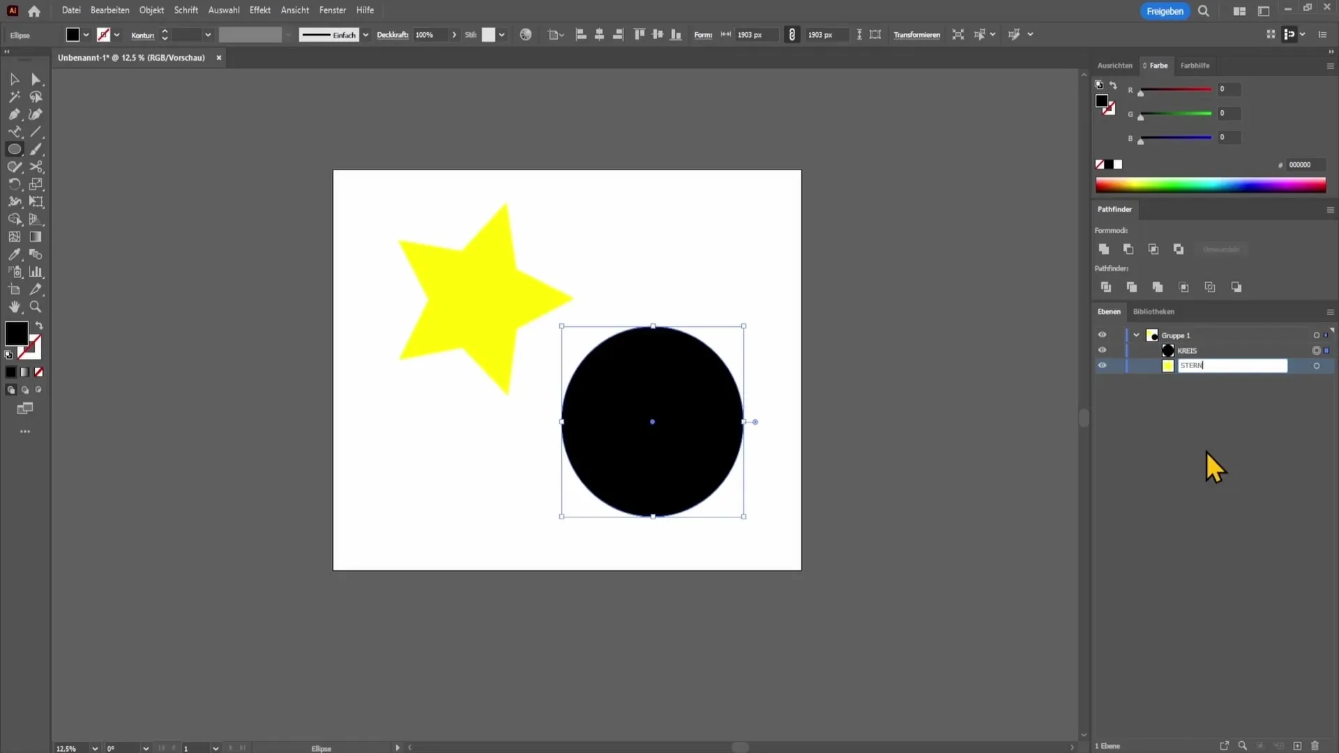 Trabajo eficiente con capas en Adobe Illustrator