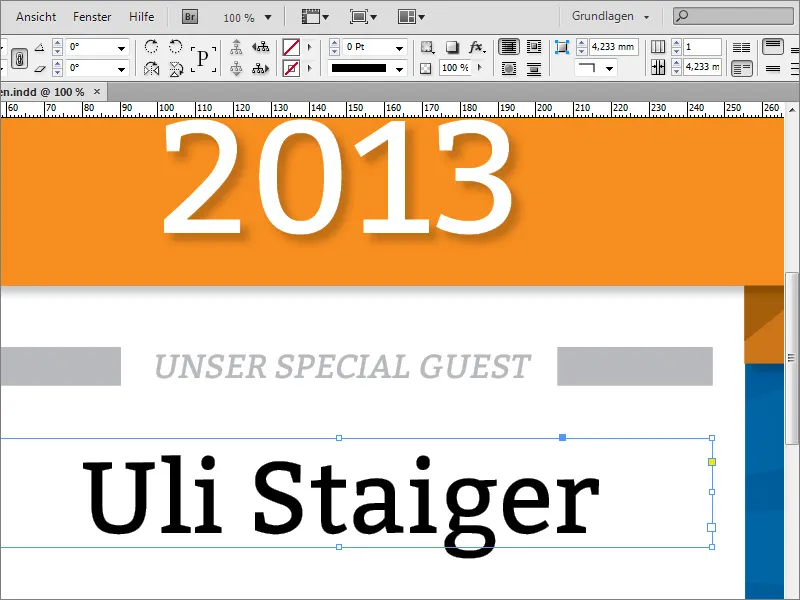 Plakat gestalten in Adobe InDesign - Teil 3: Texte einpflegen