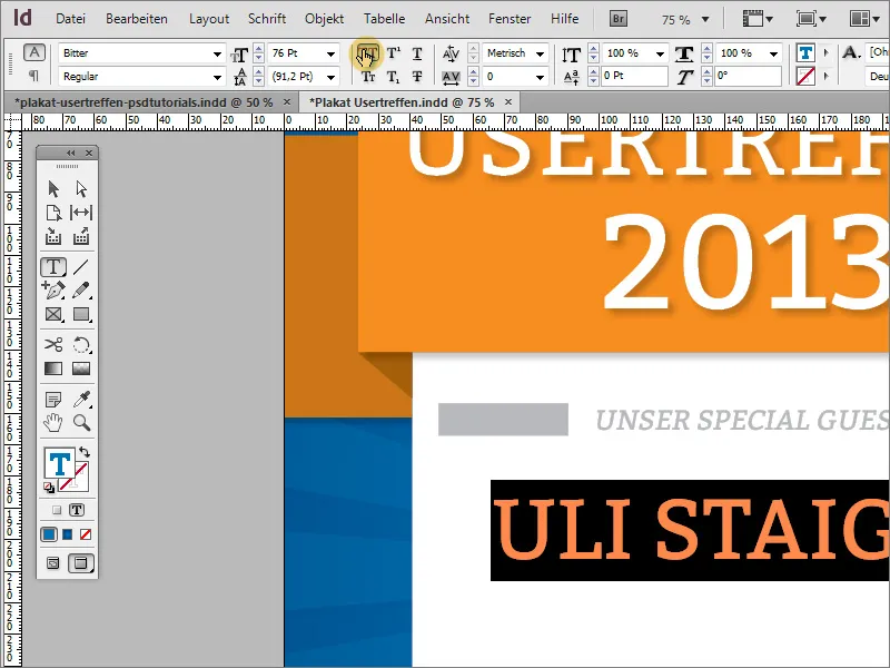 Merancang poster di Adobe InDesign - Bagian 3: Memasukkan teks