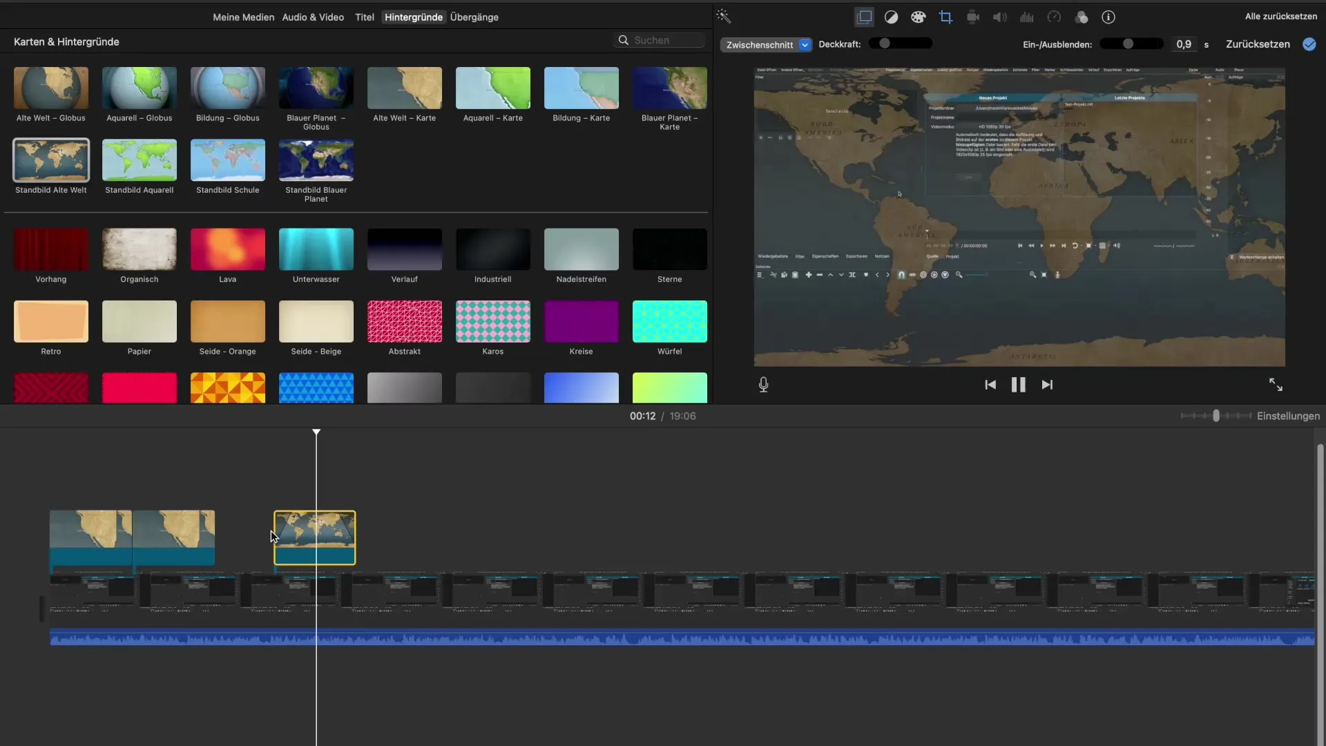Utilizarea eficientă a fundalurilor pentru iMovie – Pas cu pas