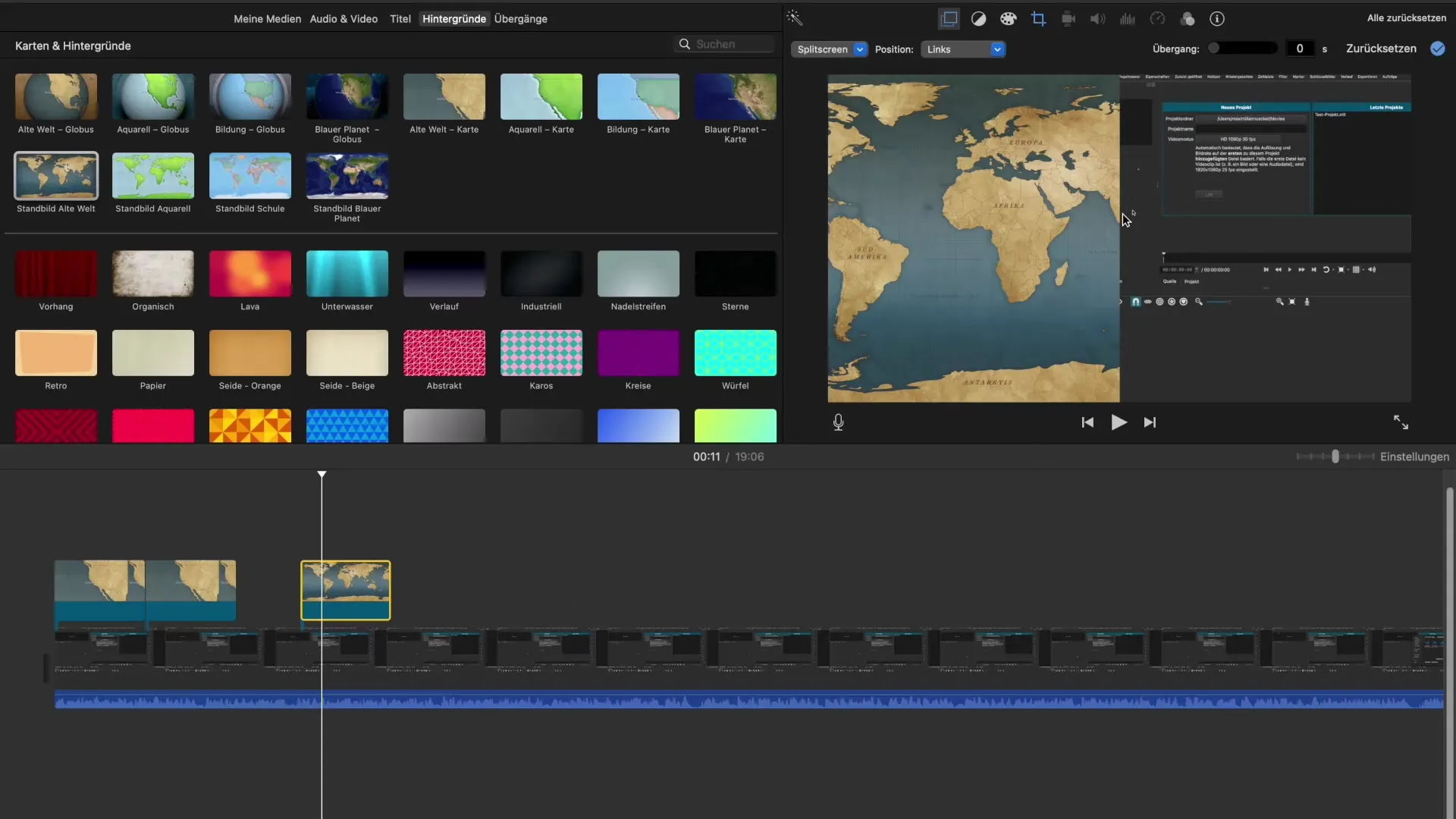Utilizarea eficientă a fundalurilor pentru iMovie - Pas cu pas