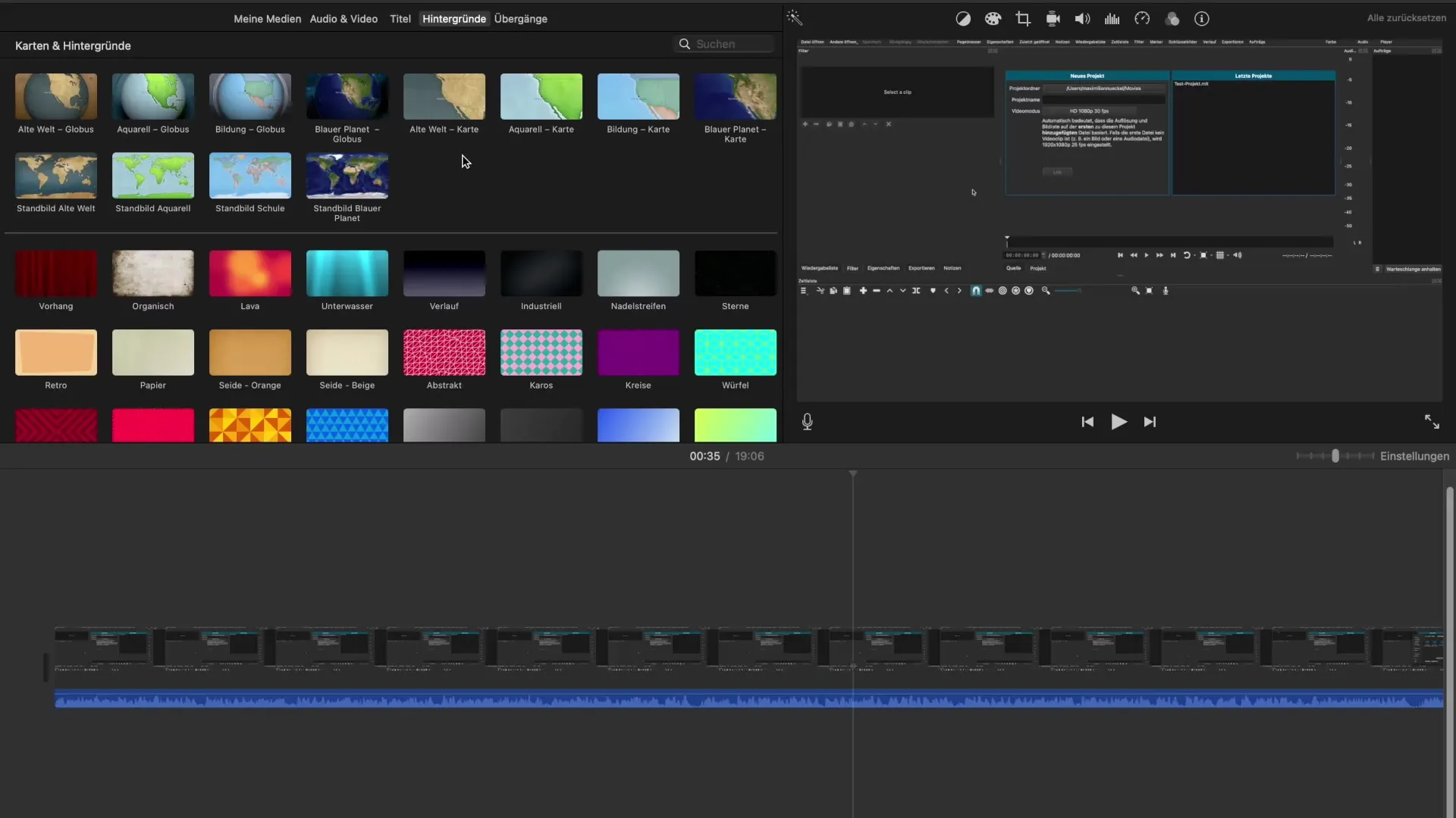 Utilizarea eficientă a fundalurilor pentru iMovie – Pas cu pas