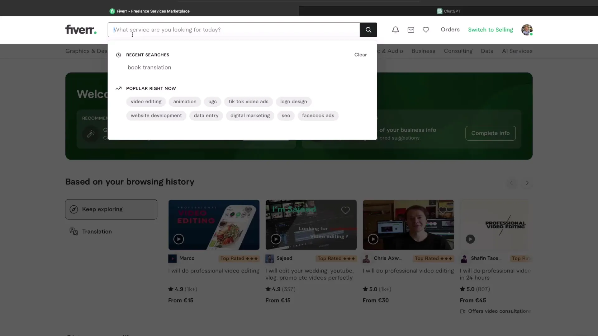 Crear y optimizar un perfil exitoso en Fiverr