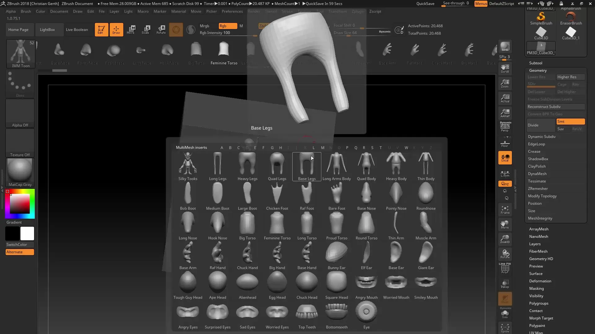Personalizar la interfaz de usuario de ZBrush 2018 para un trabajo eficiente