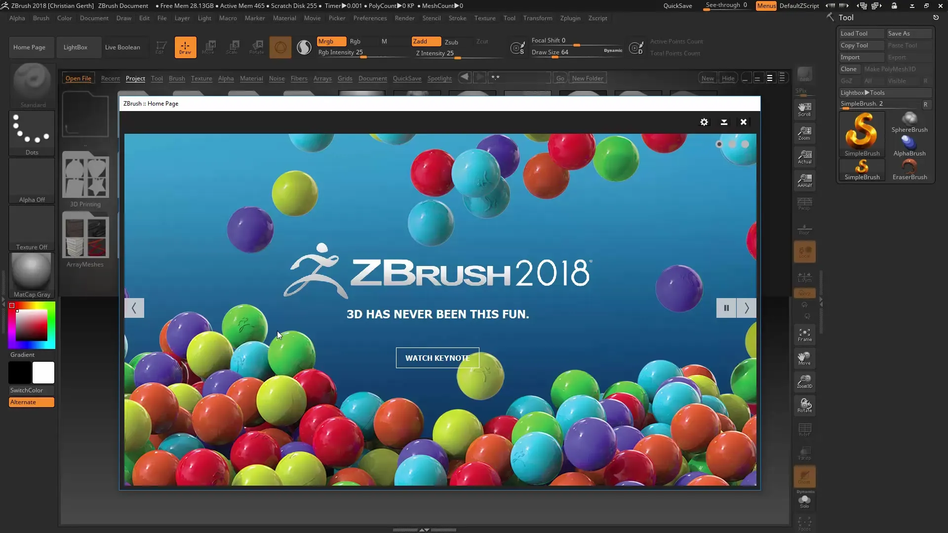 Personalizar la interfaz de usuario de ZBrush 2018 para un trabajo eficiente