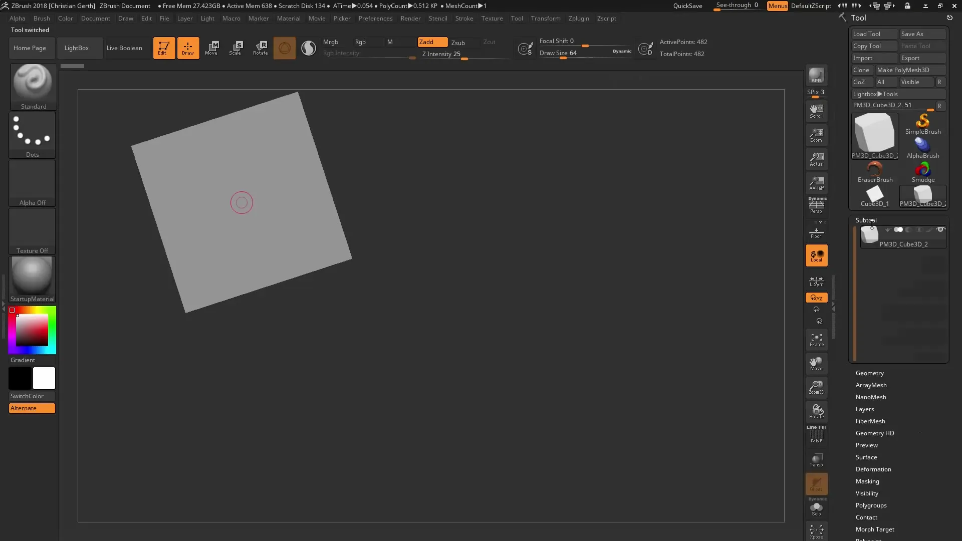ZBrush 2018 Live Boolean – Step-by-step guide for non-destructive modeling