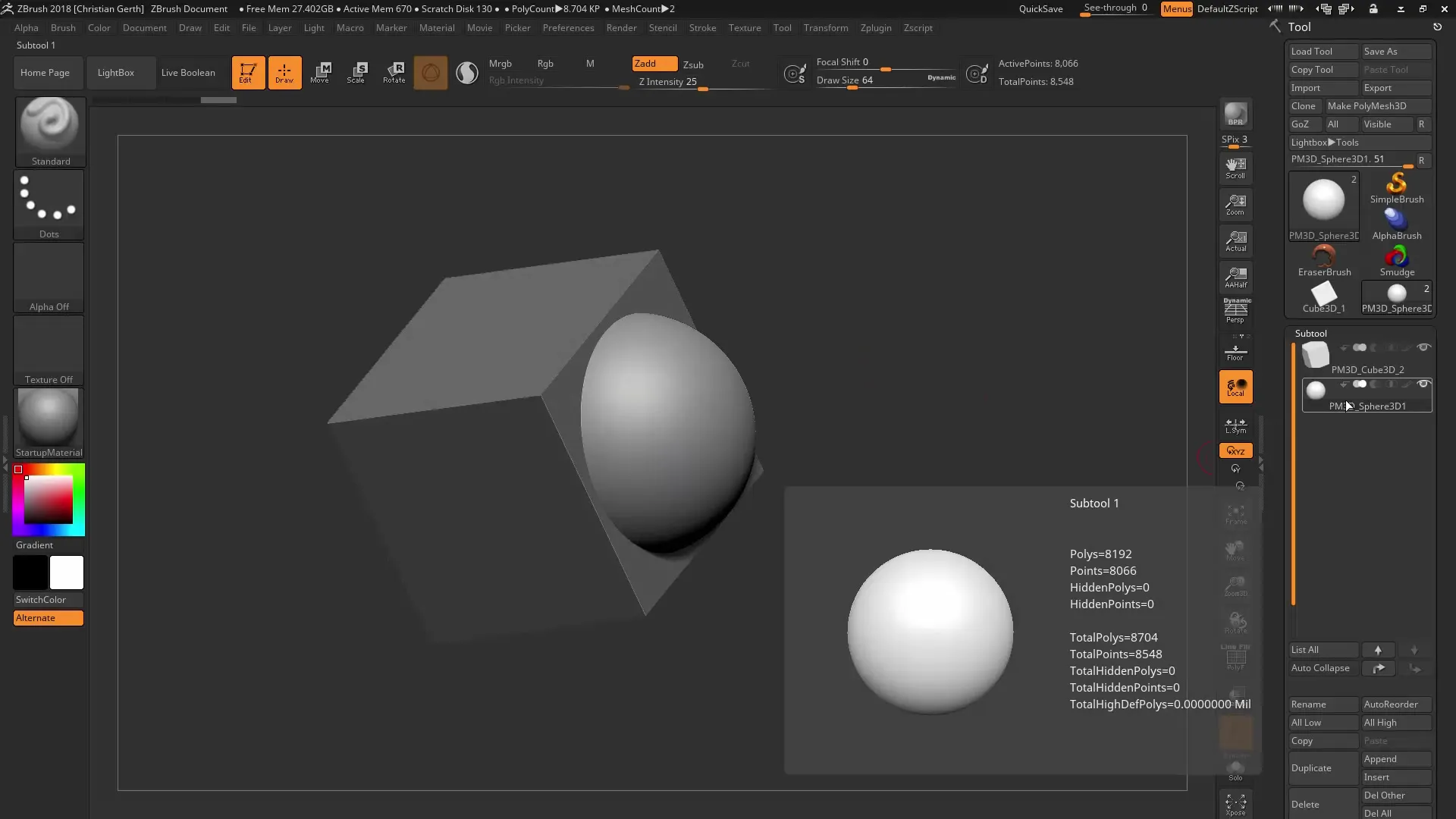 ZBrush 2018 Live Boolean – Step-by-step guide to non-destructive modeling