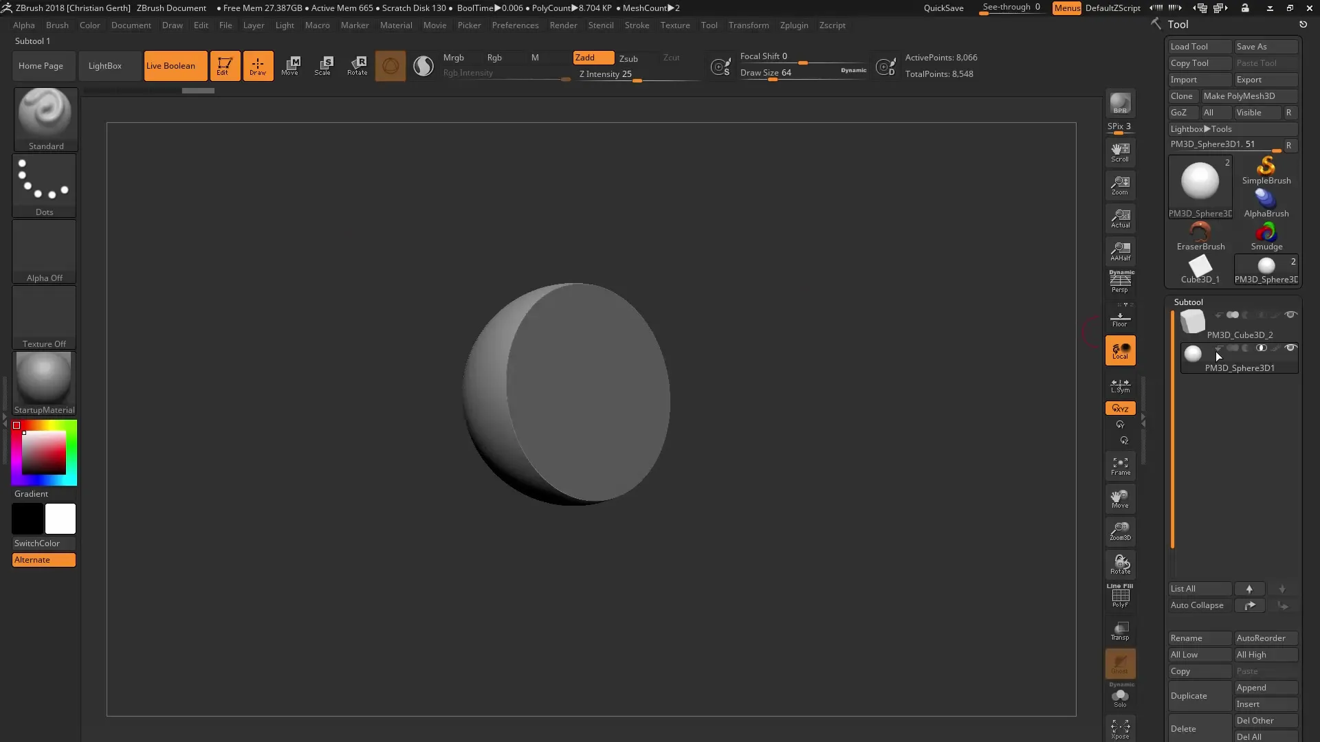 ZBrush 2018 Live Boolean – Step-by-step guide to non-destructive modeling