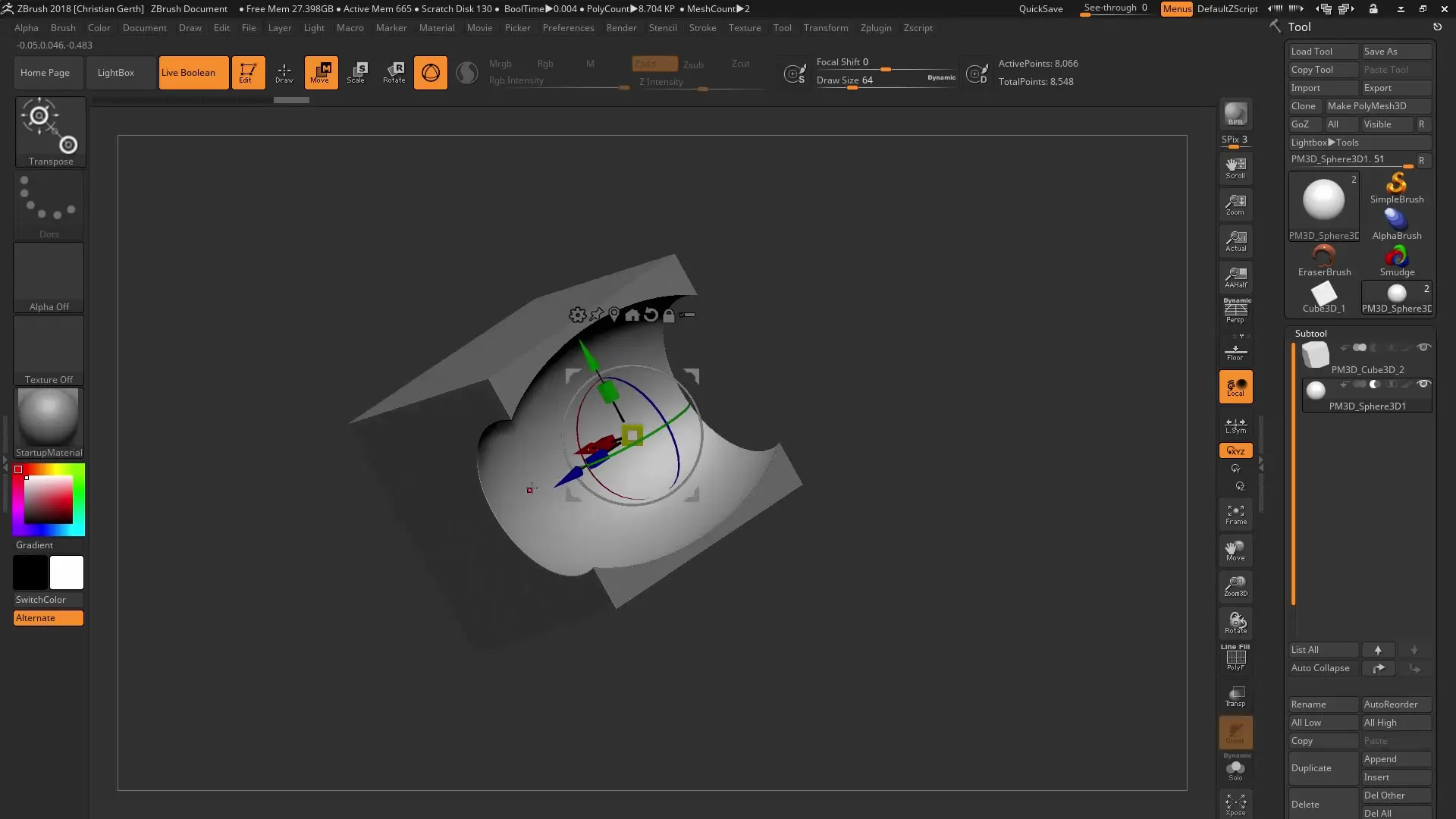 ZBrush 2018 Live Boolean – Step-by-step guide to non-destructive modeling