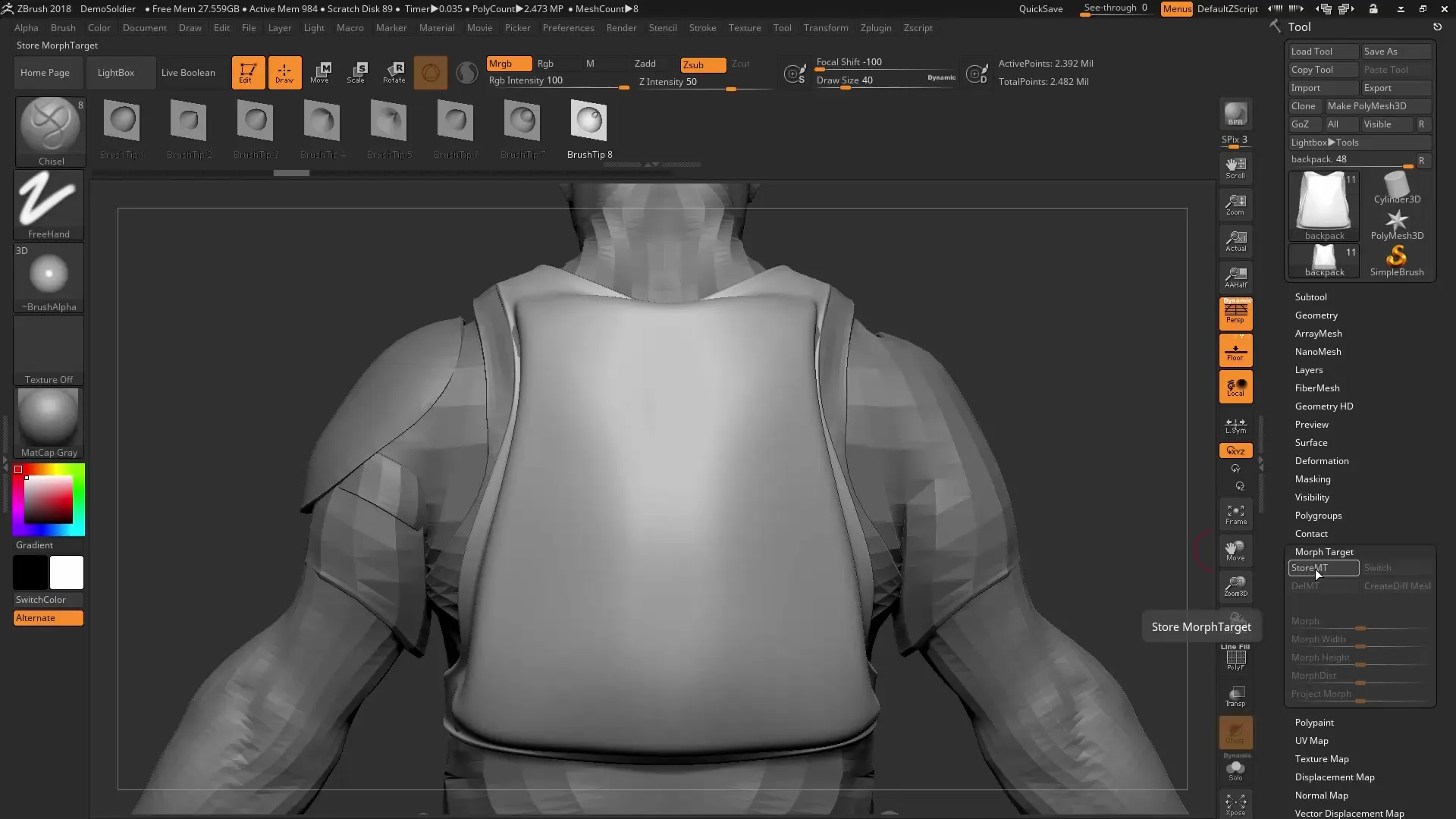 Dibujo de líneas precisas con ZBrush 4R8: Lazy Mouse 2.0 Dibujar líneas precisas con ZBrush 4R8: Lazy Mouse 2.0