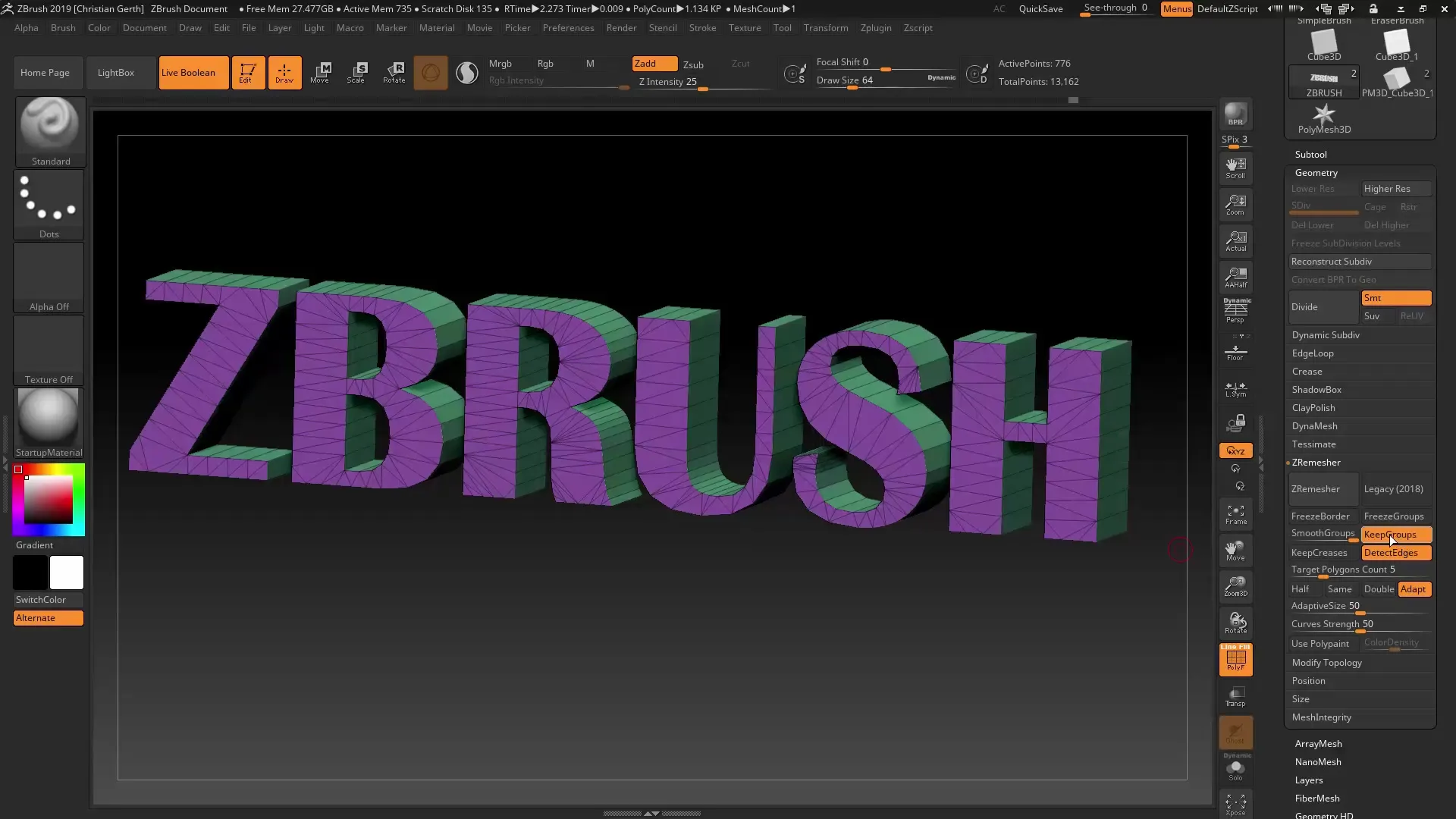 ZBrush ZRemesher v3.0 – Tecniche di remeshing efficienti